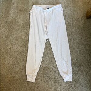 Michael Stars white drawstring pajama pants/sweatpants
